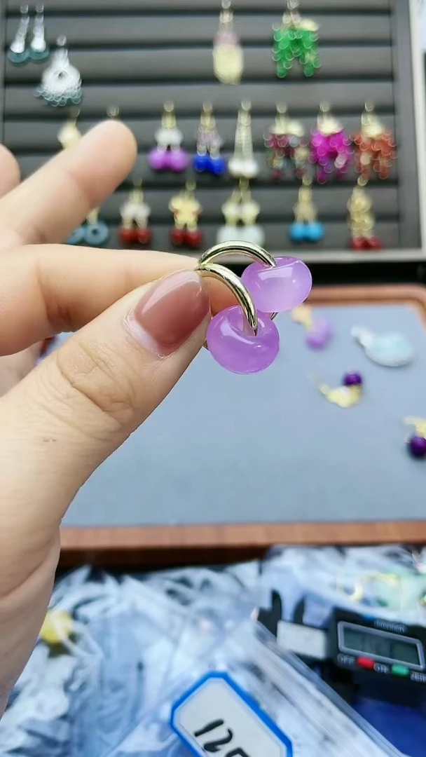 【闪购商品】翡翠耳饰14K金镶嵌430000