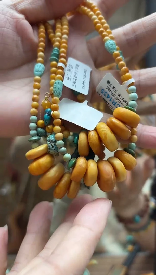 蜜蜡颈饰未镶嵌项链多样性发一件