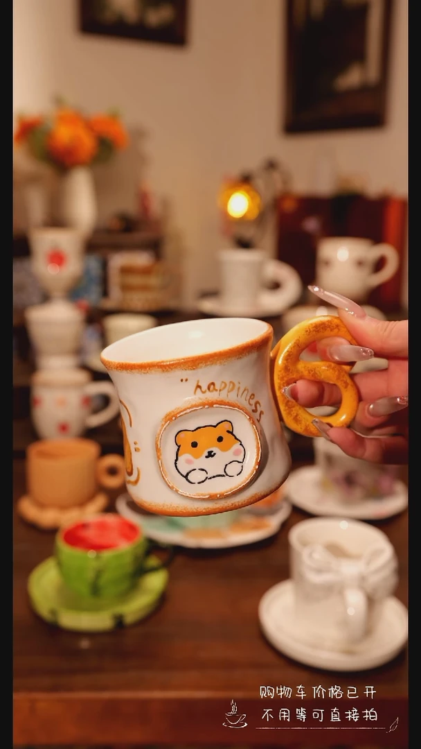 陶瓷便携款景德镇手作杯