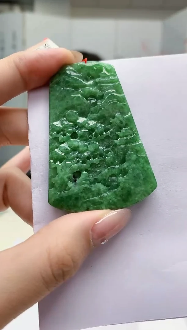 【闪购商品】定制翡翠未镶嵌4852jw-毛货挂件99