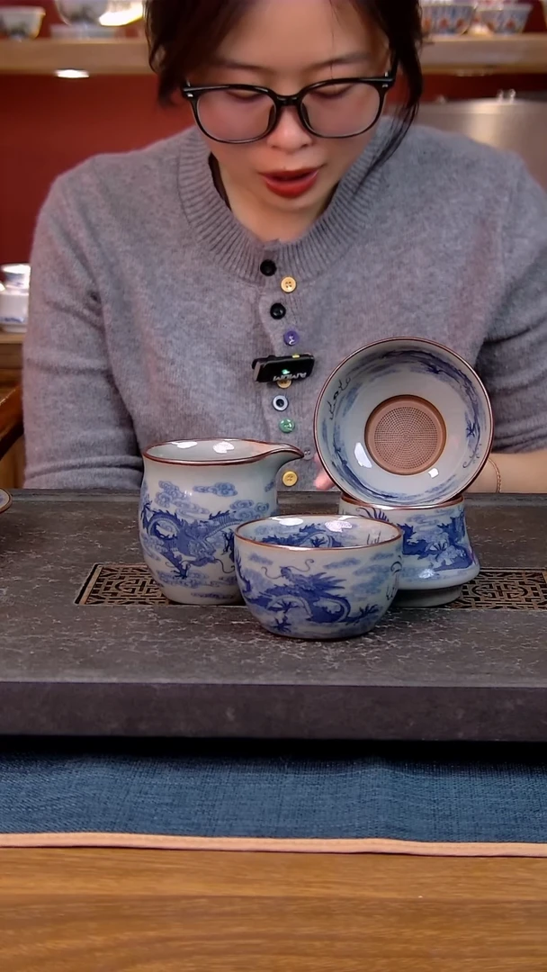 简装家用款3件套 老陶泥开片纹陶瓷茶具