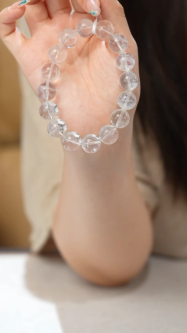 颈饰未镶嵌水晶蓝针手串13mm