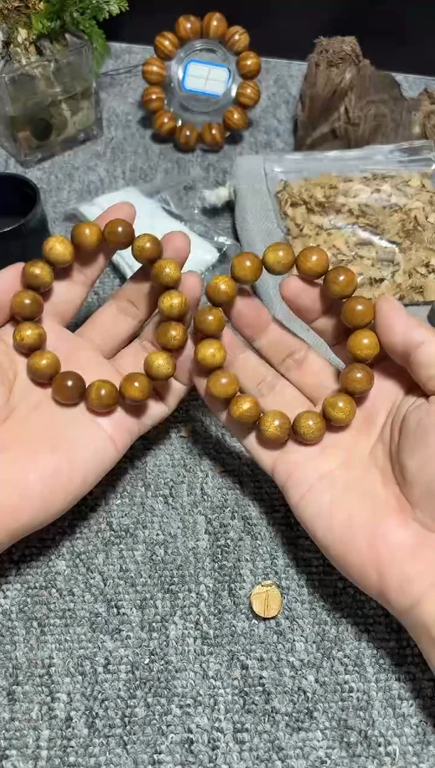 金丝楠手串/手链枯木老料1.5药香味29.8