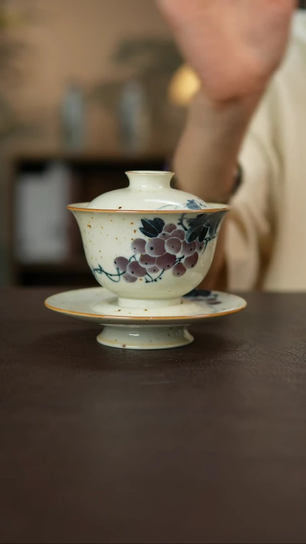 杯景德柴烧手作多人瑕疵