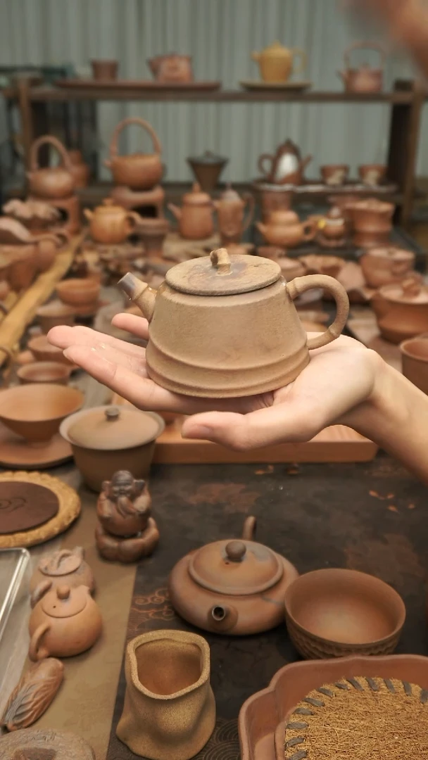 原矿料老岩泥  矮竹壶175ml