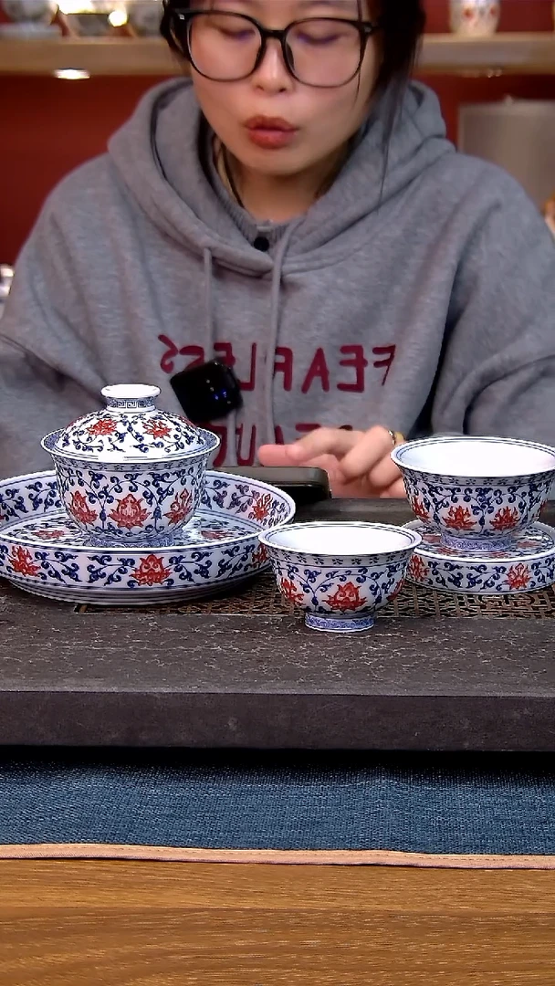 简装家用款5件套 白瓷陶瓷茶具