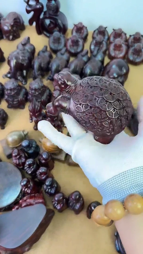 木质大金钱龟摆件