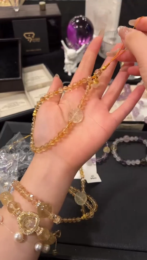 未镶嵌手链水晶手机链设计款手串