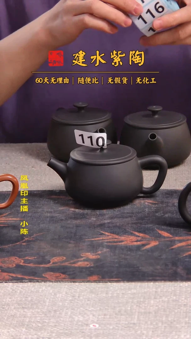 海***. 建水紫陶单壶瑕疵放漏/B 110