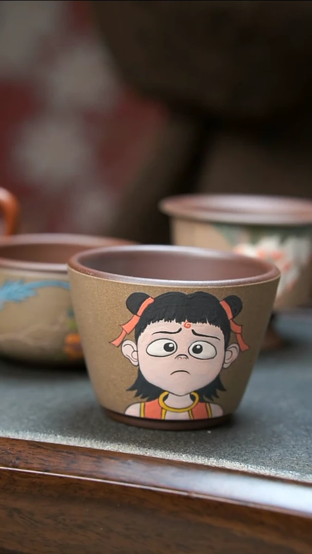 【闪购商品】紫砂茶壶哪吒杯子