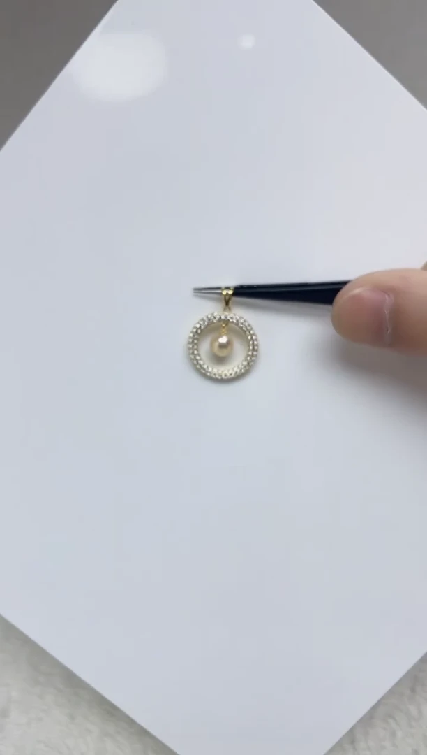 颈饰银S925镶嵌海水珍珠