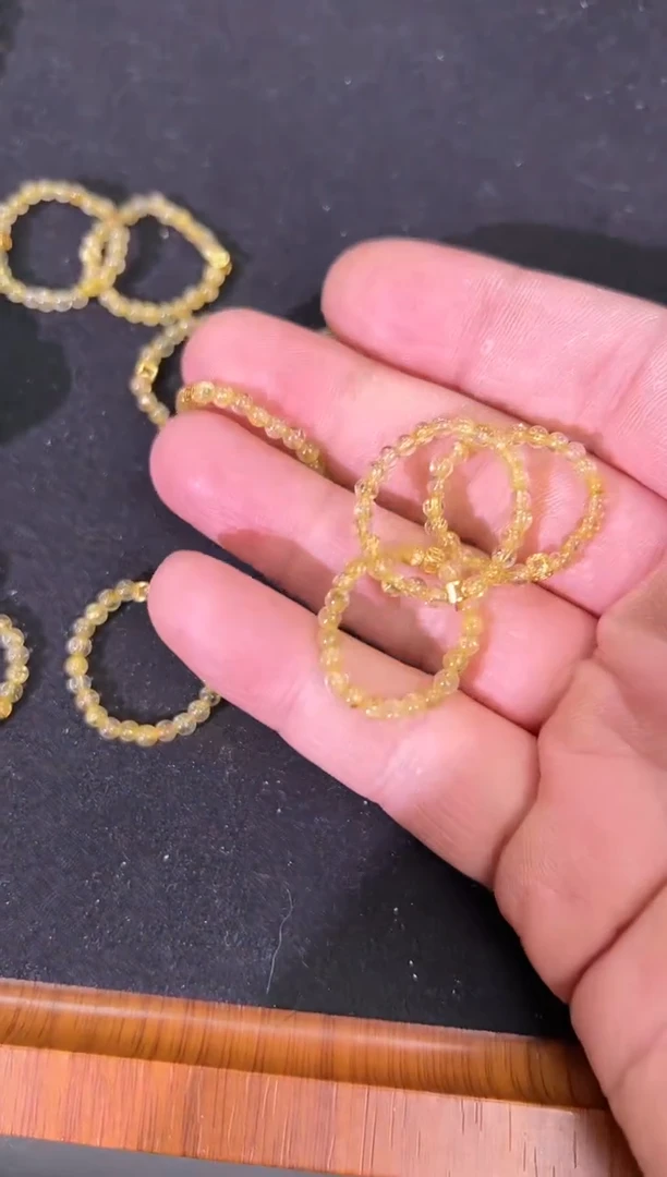 【闪购商品】发晶戒圈银S925镶嵌钛晶戒圈（多样性发其一）