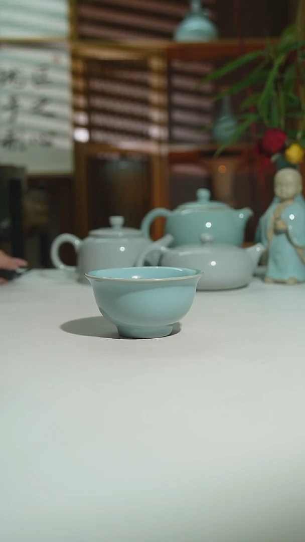 珑匞支钉压手杯满釉支钉烧安全发货