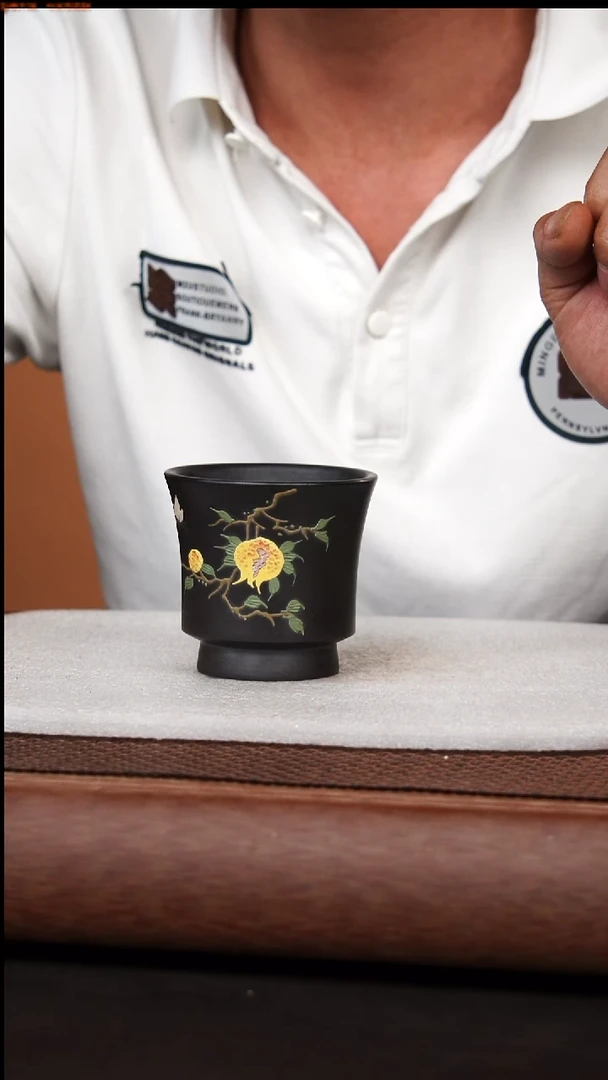 茶杯紫砂原矿主人杯