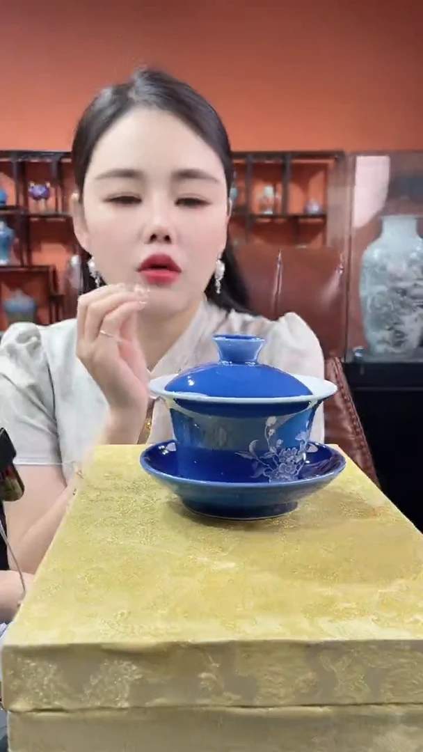 摆件精品陶瓷青花摆件17