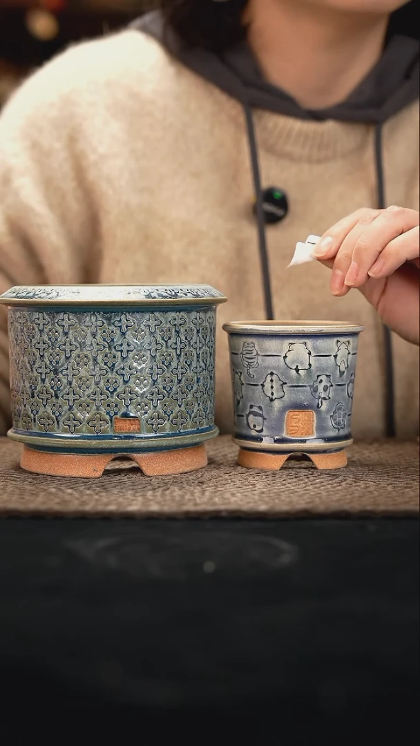 口径花盆12-29-064一组2个默认有瑕