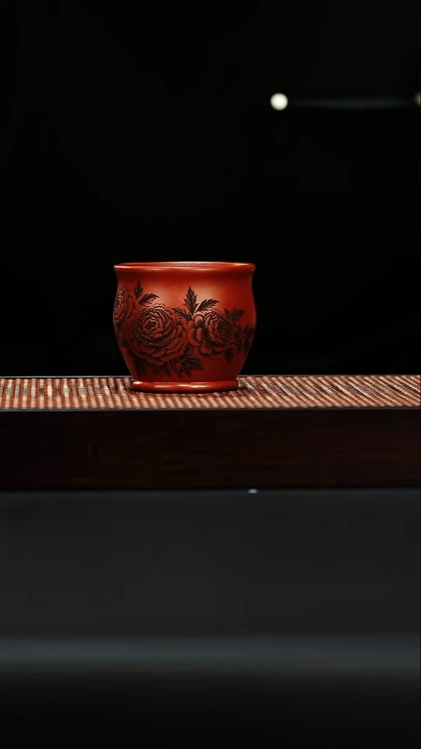茶杯紫砂宜兴紫砂 主人杯 大红袍