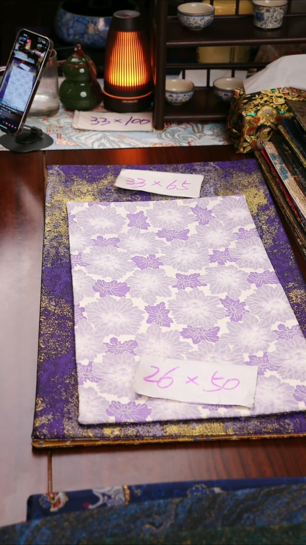 【花间绮梦双面】中国风干泡织锦茶席26*50