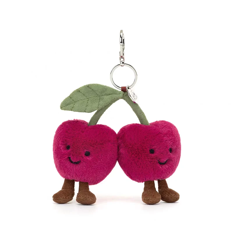 Jc趣味樱桃包包挂饰可爱毛绒玩具玩偶挂件小公仔