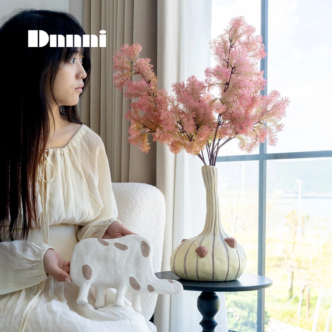 Dnnni简约现代花器抽象动物摆件样板间售楼处装饰摆件设计师搭配