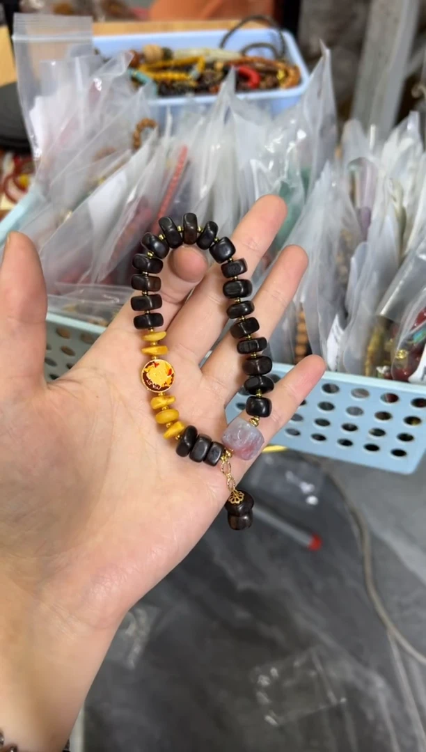 未镶嵌蜜蜡手链达拉干蜜蜡方块款手串[2212]