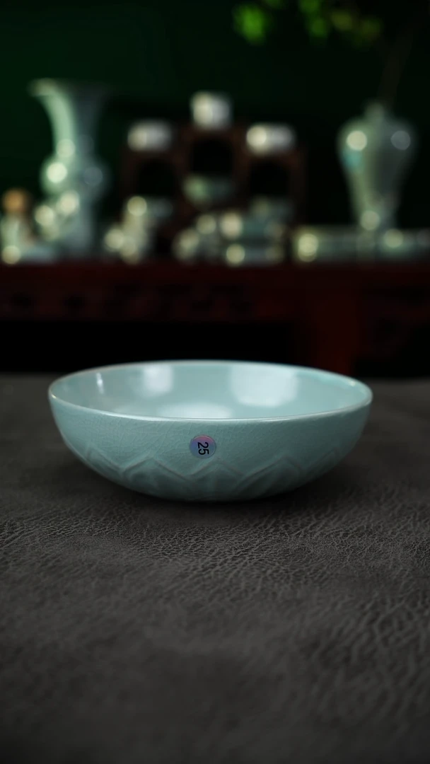 瓷片25号扫地僧莲瓣洗微瑕简包~帆