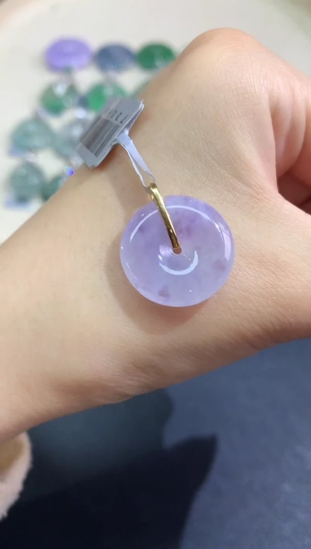 吊坠(不含链)18K金镶嵌翡翠吊坠(不含链)|980多样性发其一