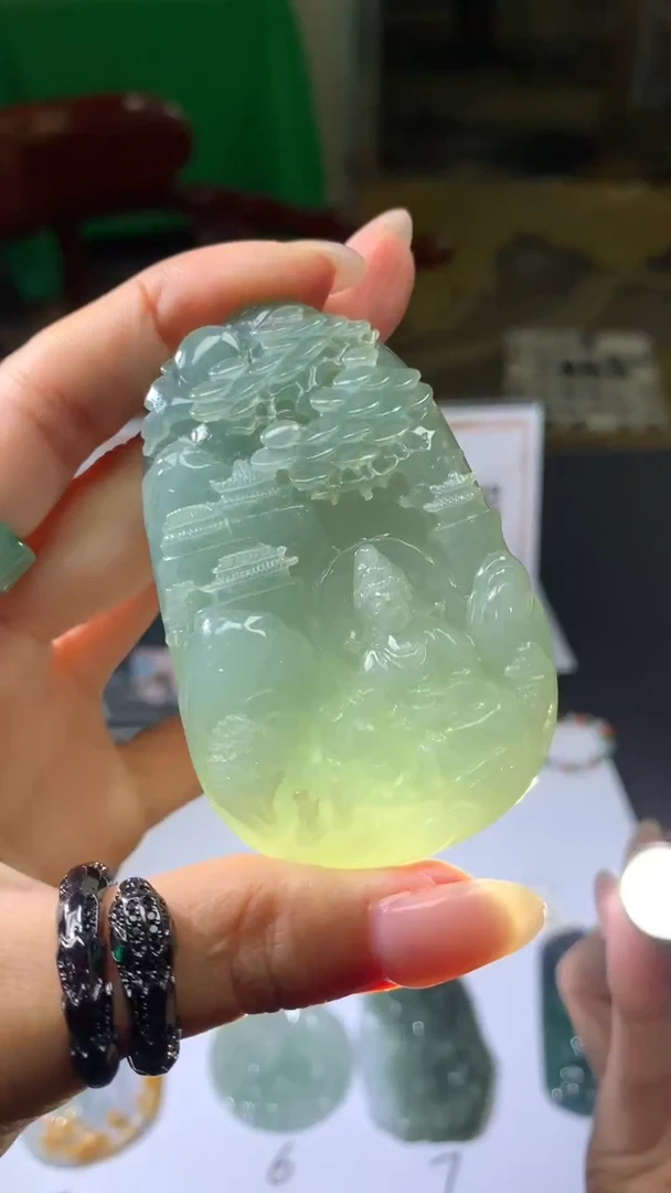 【闪购商品】定制翡翠未镶嵌不退不换CMH1件-A