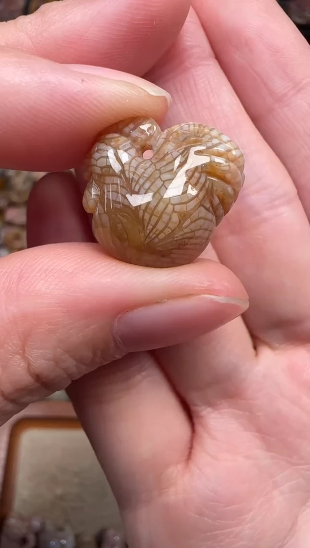 颈饰未镶嵌硅化珊瑚（珊瑚玉）344