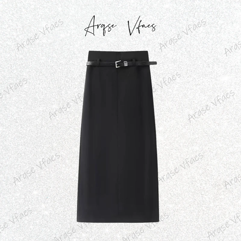 [ARQSEVFAES正品]—2025夏新款街头风半身裙长款简约裙子Y221313