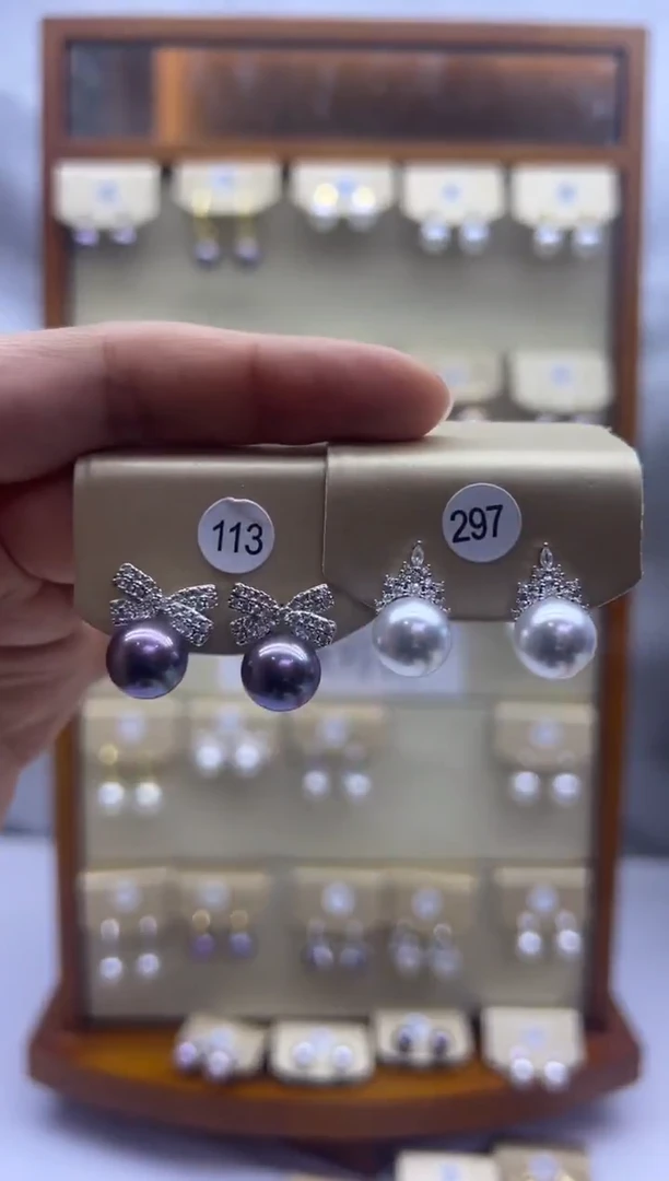 未镶嵌耳饰淡水珍珠297+113