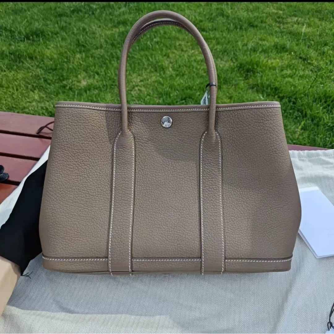99新 Hermes/爱马仕 爱马仕大象灰花园30