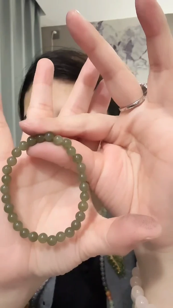 未镶嵌手链和田玉标10.24-12