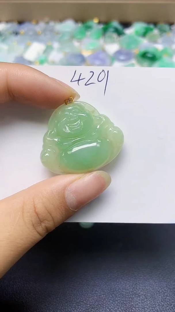 翡翠未镶嵌颈饰天然缅甸翡翠A货