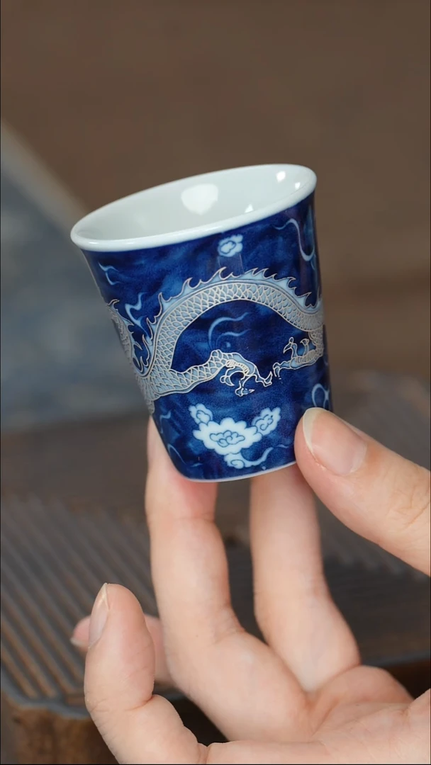 【蓝龙直身杯】【12西泠礼盒】