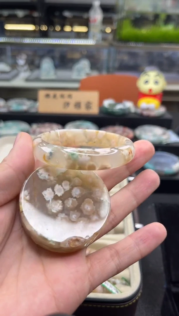 未镶嵌手镯石英质玉53圈口（赠品镯心）S93512