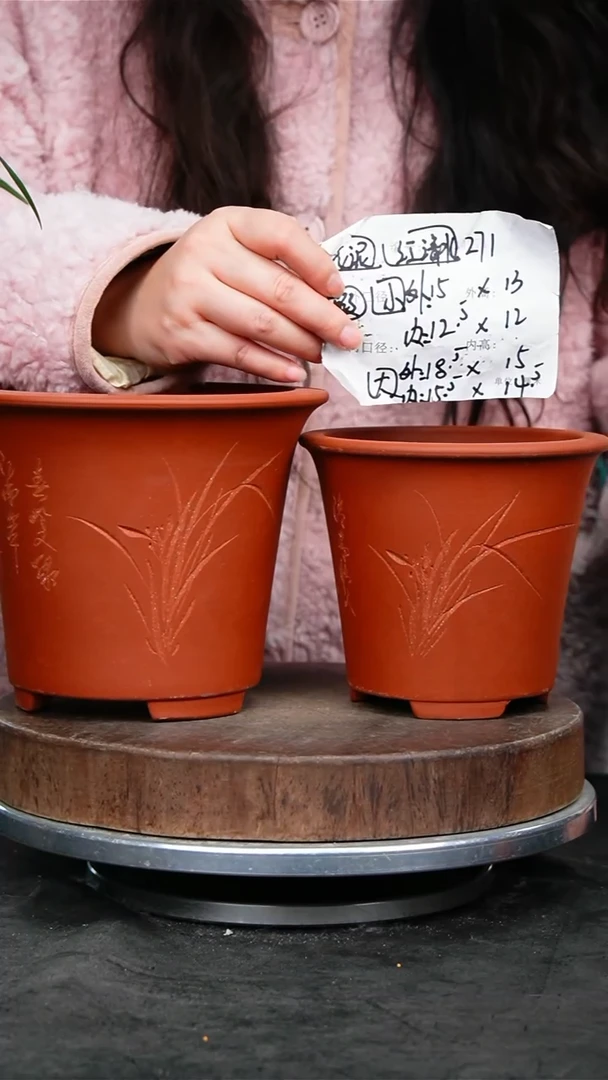 紫砂花盆271瑕疵花泥紫砂花盆