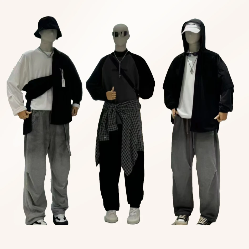 九姐【101-190】四季通用潮流百搭短袖男女同款1