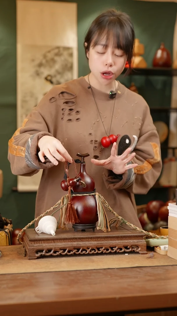 112号精品天然大漆酒葫芦一物一拍~