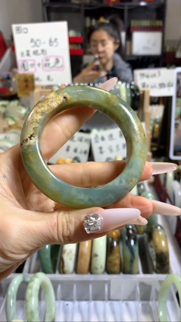 未镶嵌岫玉手镯32 54+