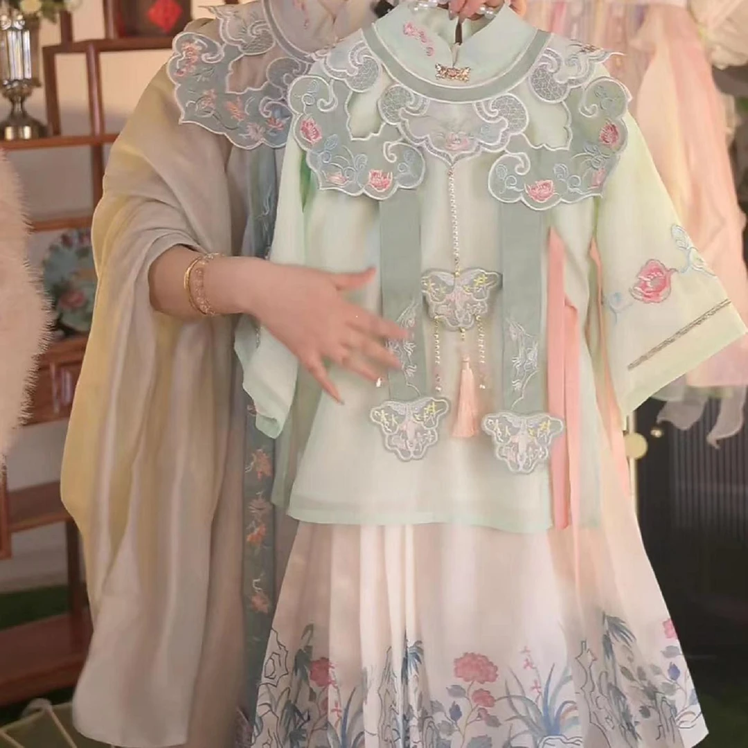 【江南烟雨】仙子系列2025新款女童国风仙气日常中国风汉服裙