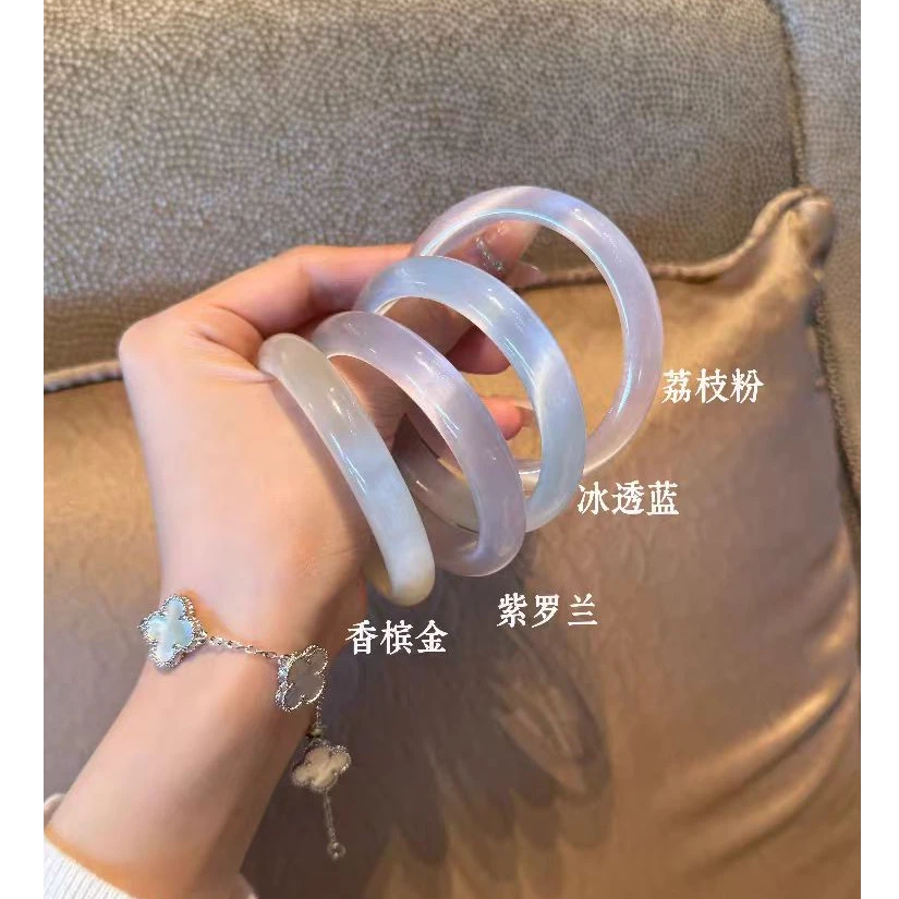 【桃鑫鑫珠宝GD1353】天然玉髓猫眼手镯多样性发其一