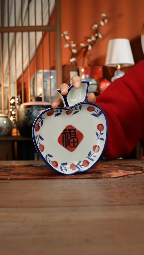 现代高温釉下彩手绘陶瓷餐具