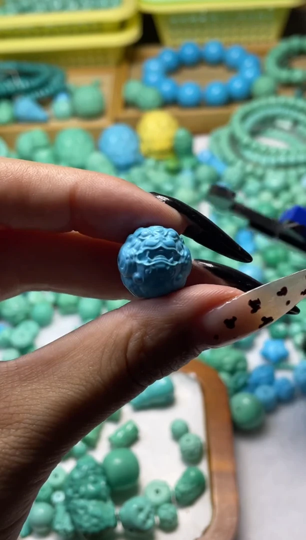 无非金属卡16蓝色貔貅单珠一个