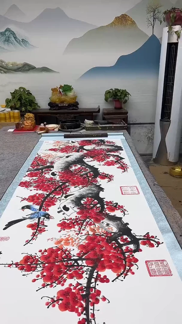 【闪购商品】书法陈明升-梅开五福1111111