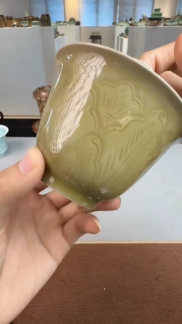 青瓷手工茶器包邮