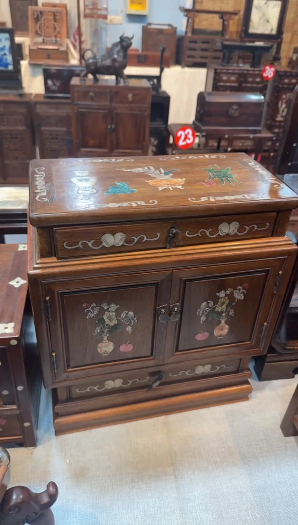 木花梨  宝瓶柜 收纳柜