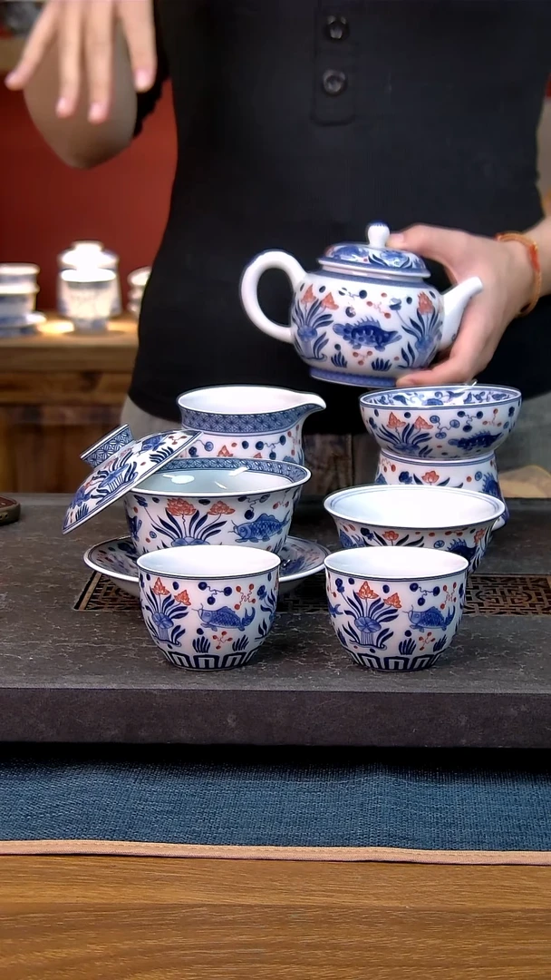 简装家用款7件套 白瓷陶瓷茶具