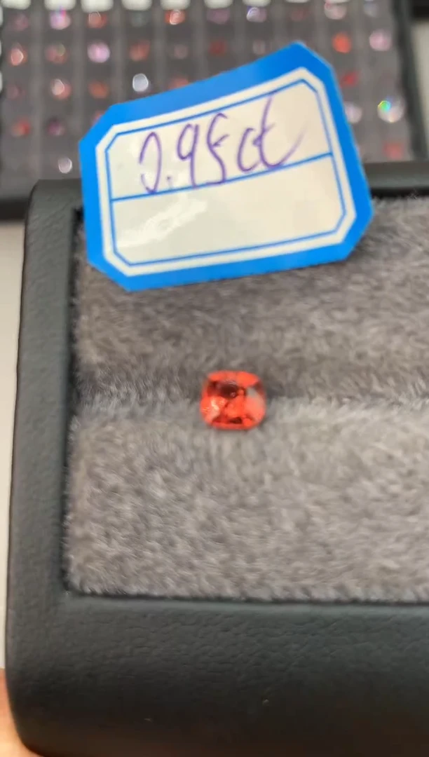 【闪购商品】定制尖晶石裸石未镶嵌0.95ct 枕型 暖色调