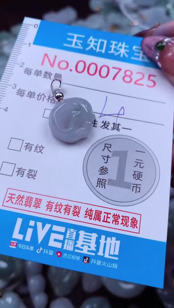 吊坠(不含链)未镶嵌翡翠7825